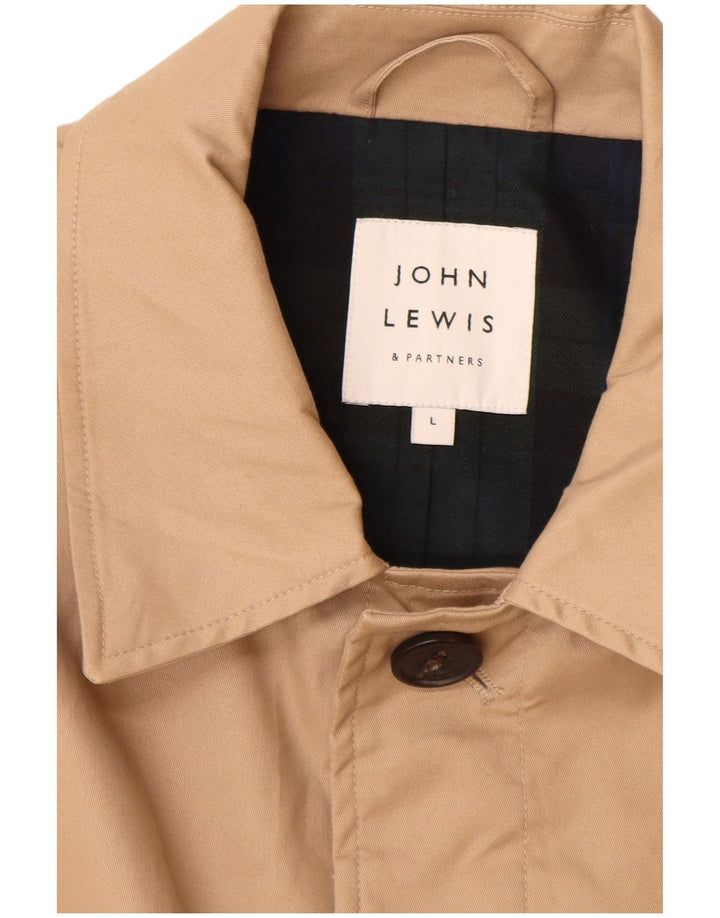 Cappotto da uomo John Lewis UK 40 grande cotone beige