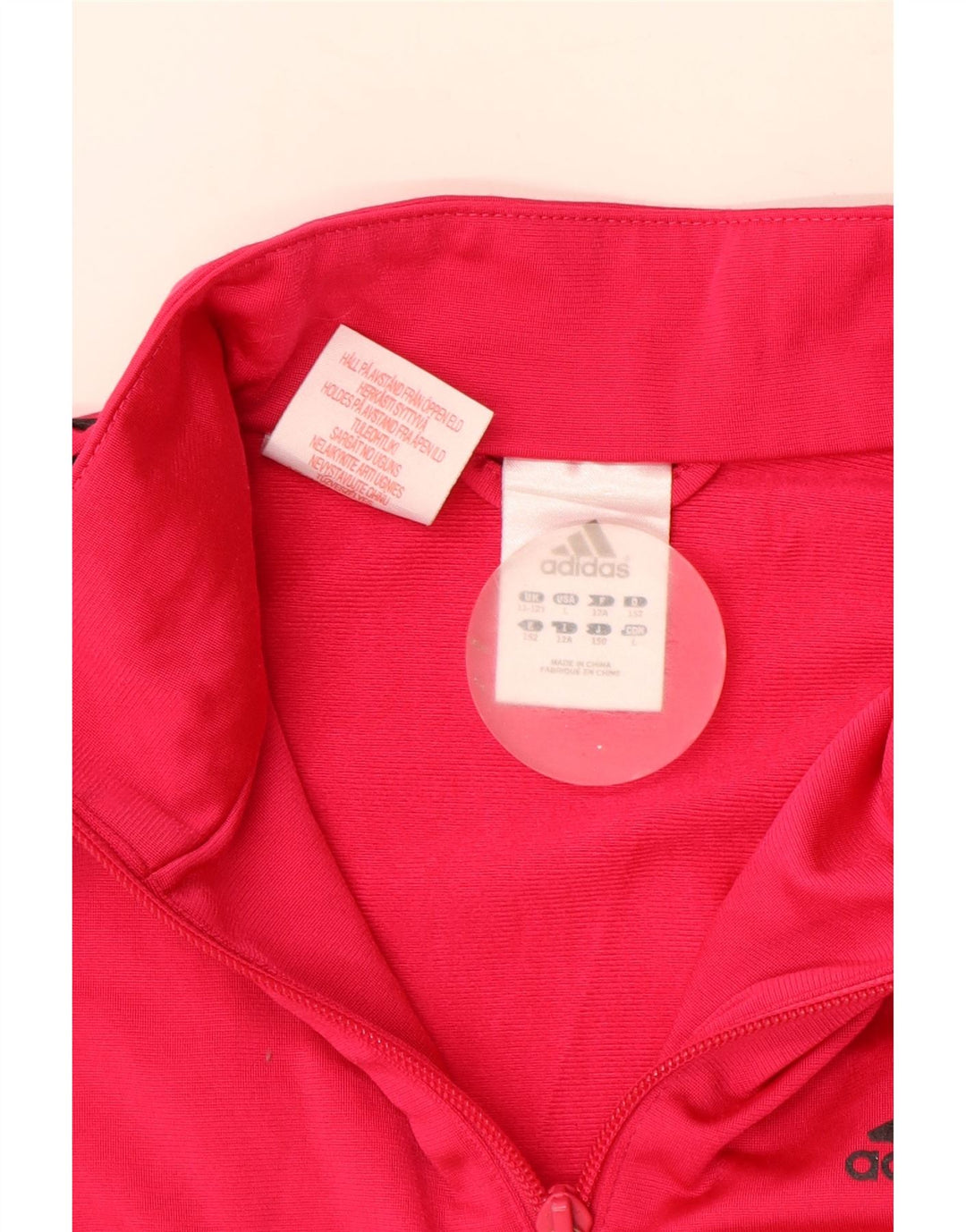 Giacca Top della tuta da ragazza Adidas 11-12 anni in poliestere rosa