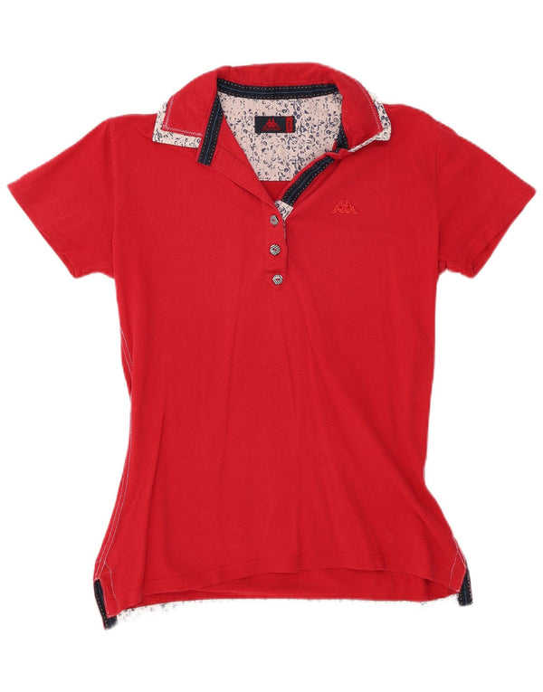 Polo da donna KAPPA UK 14 grande rossa in cotone