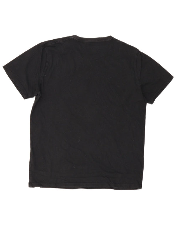 T-shirt HOLLISTER Core Fit da uomo, cotone medio nero
