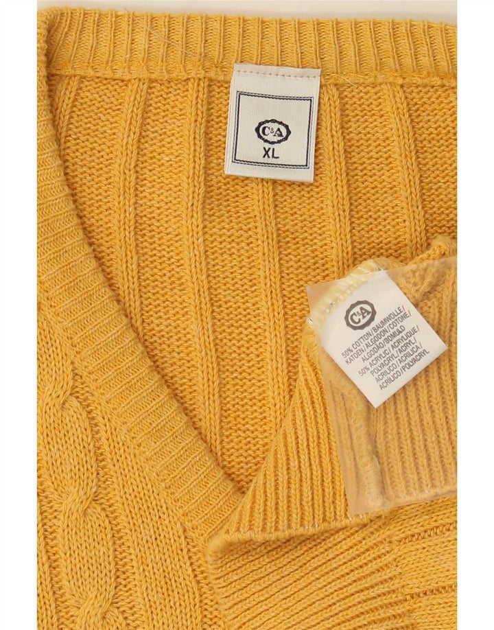 Canotta da uomo C&A XL in cotone giallo