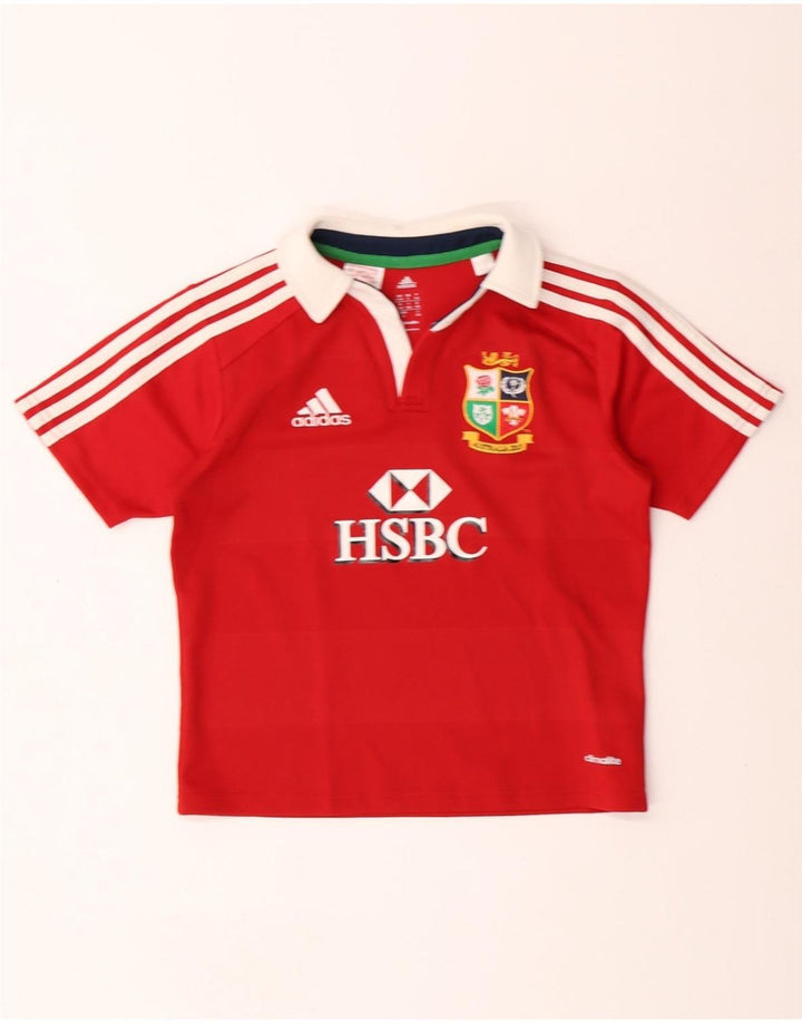 Polo grafica ADIDAS Australia 2013 da ragazzo 9-10 anni in poliestere rosso