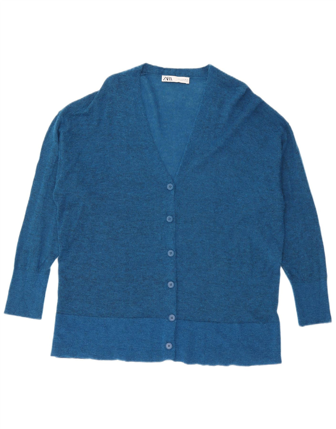 Maglione cardigan oversize da donna Zara UK 10 piccolo blu