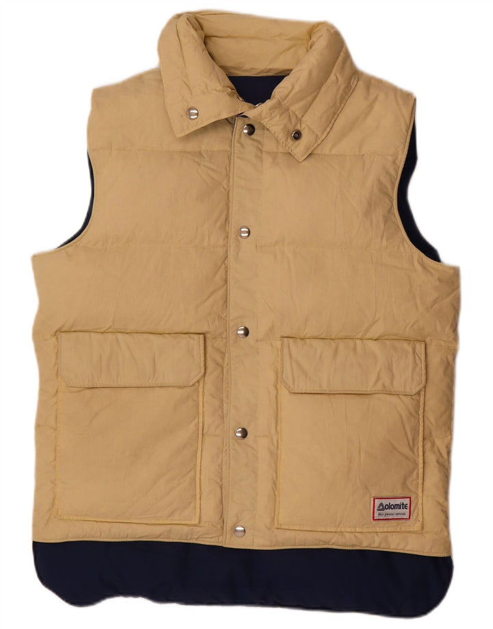 Gilet imbottito reversibile da uomo Dolomite UK 38 medio cotone blu navy
