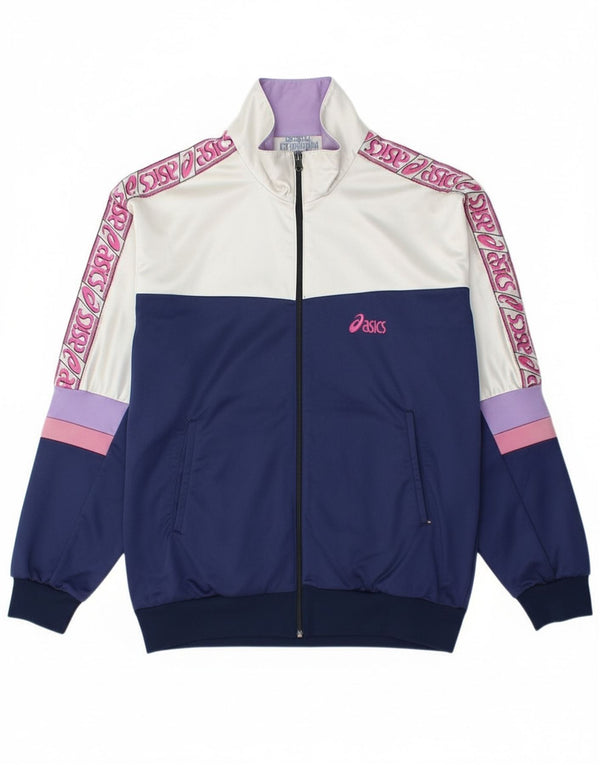 Giacca da ginnastica grafica da uomo Asics, colore blu navy medio