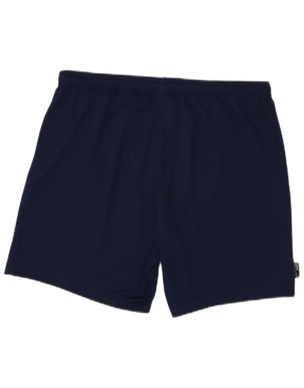 Pantaloncini sportivi Adidas Climalite da uomo di grandi dimensioni in poliestere blu navy