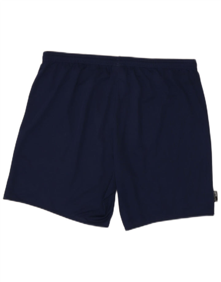 Pantaloncini sportivi Adidas Climalite da uomo di grandi dimensioni in poliestere blu navy