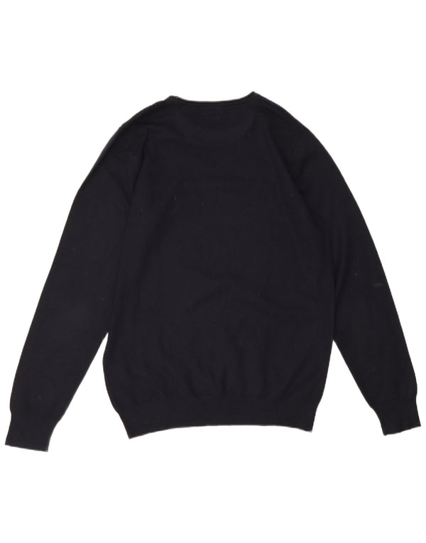 Liu Jo Uomo Maglione Girocollo Maglione Large Blu Navy in viscosa