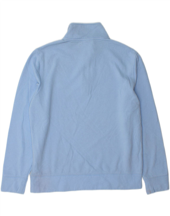NAUTICA Mens Zip Neck Sweatshirt Jumper Medium Blue Cotton Vintage Nautica and Second-Hand Nautica from Messina Hembry 