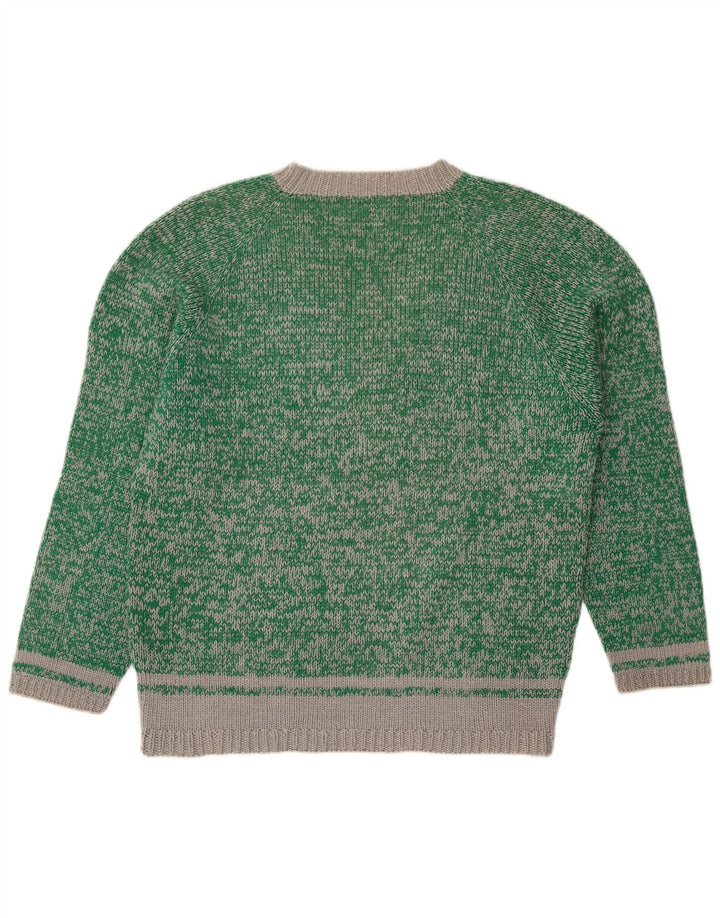 Vintage da donna UK 18 XL verde chiazzato