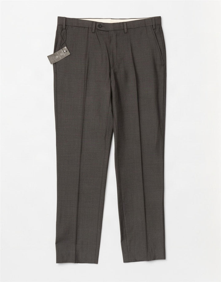Pantaloni da abito dritti su misura da uomo Marks & Spencer W36 L33 grigi