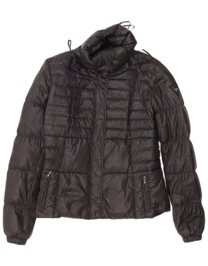 Giacca imbottita da donna Guess UK 16 grande poliestere nero