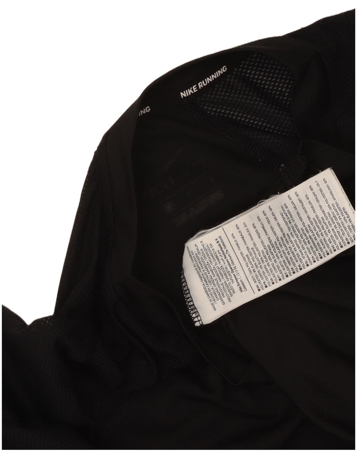 T-shirt da donna Nike Top UK 12 medio nero poliestere