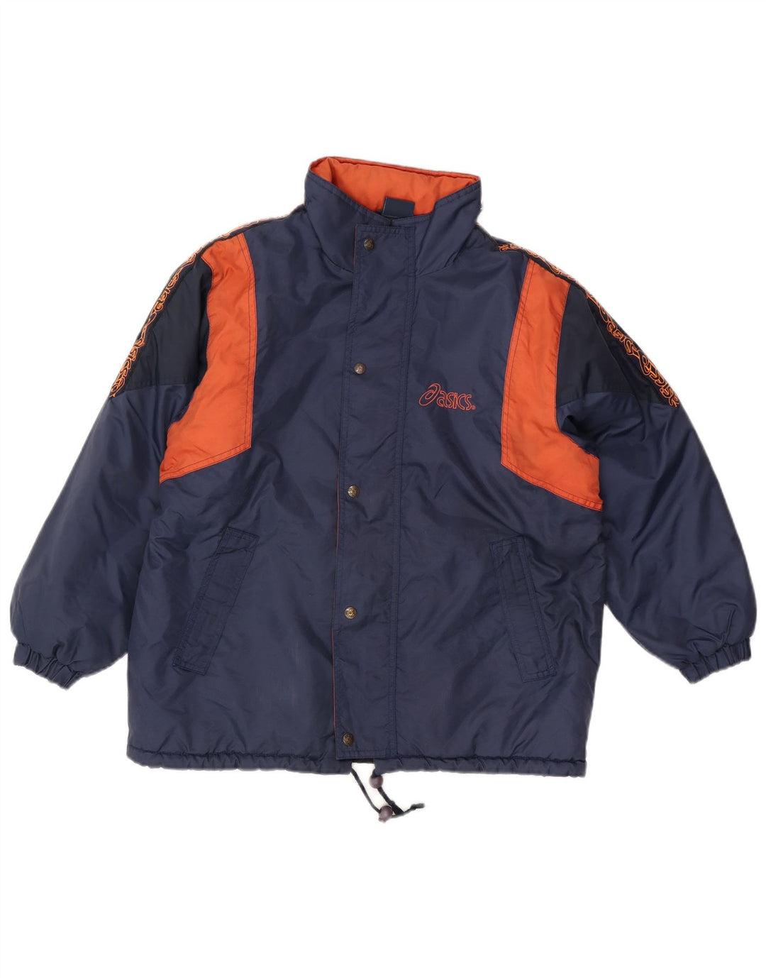 Giacca a vento grafica da uomo Asics UK 38 Medium Navy Blue Colourblock