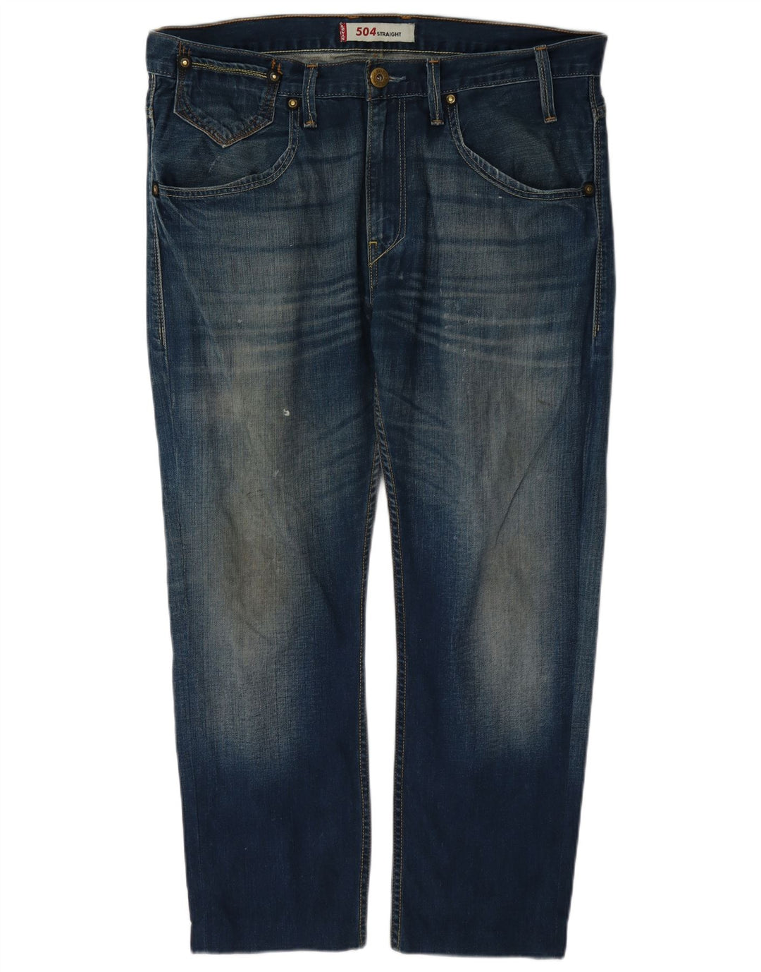 Levi's Uomo 504 Jeans dritti W36 L27 Cotone Blu