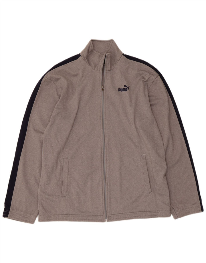 Giacca da tuta da ragazzo Puma 15-16 anni Colorblock grigio