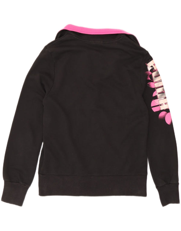 Giacca da ginnastica grafica da donna Puma UK 14 media nera