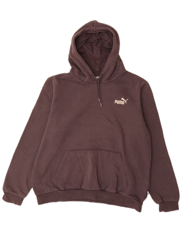 Felpa con cappuccio da donna Puma UK 18 XL in cotone grigio