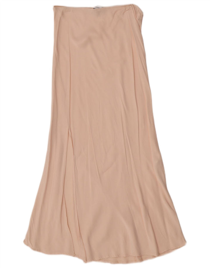 Gonna lunga da donna Warehouse UK 12 media W28 viscosa beige