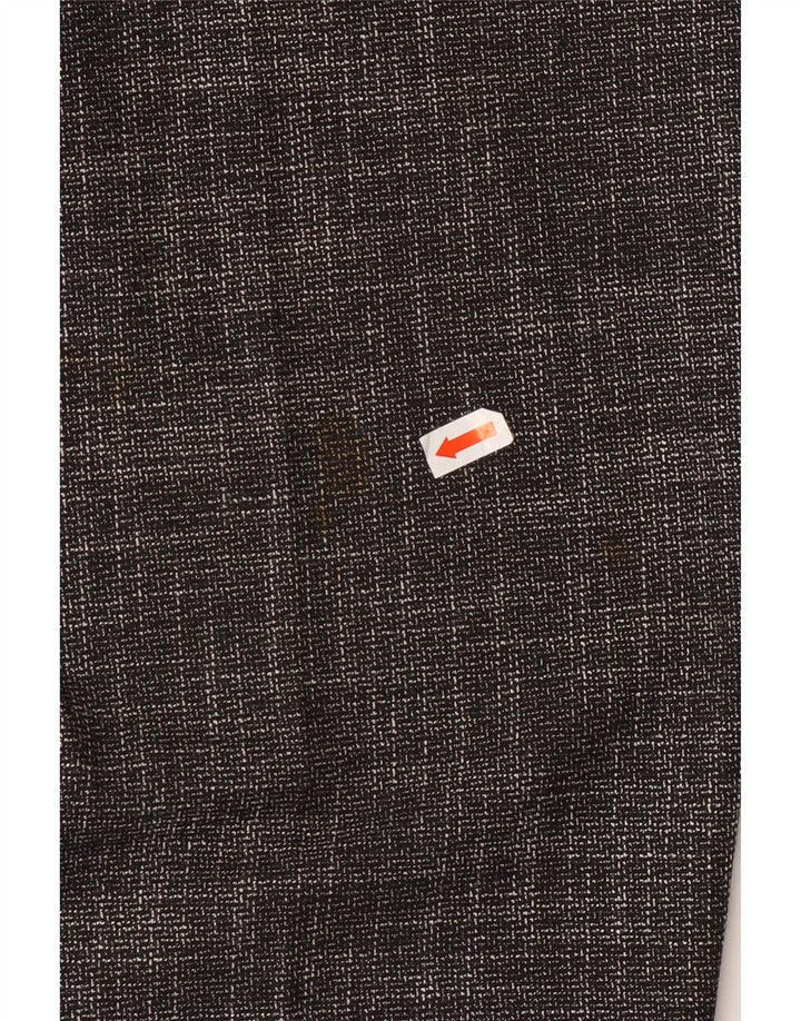 MONSOON Pantaloni casual corti da donna UK 10 Small W27 L28 Grigio chiazzato