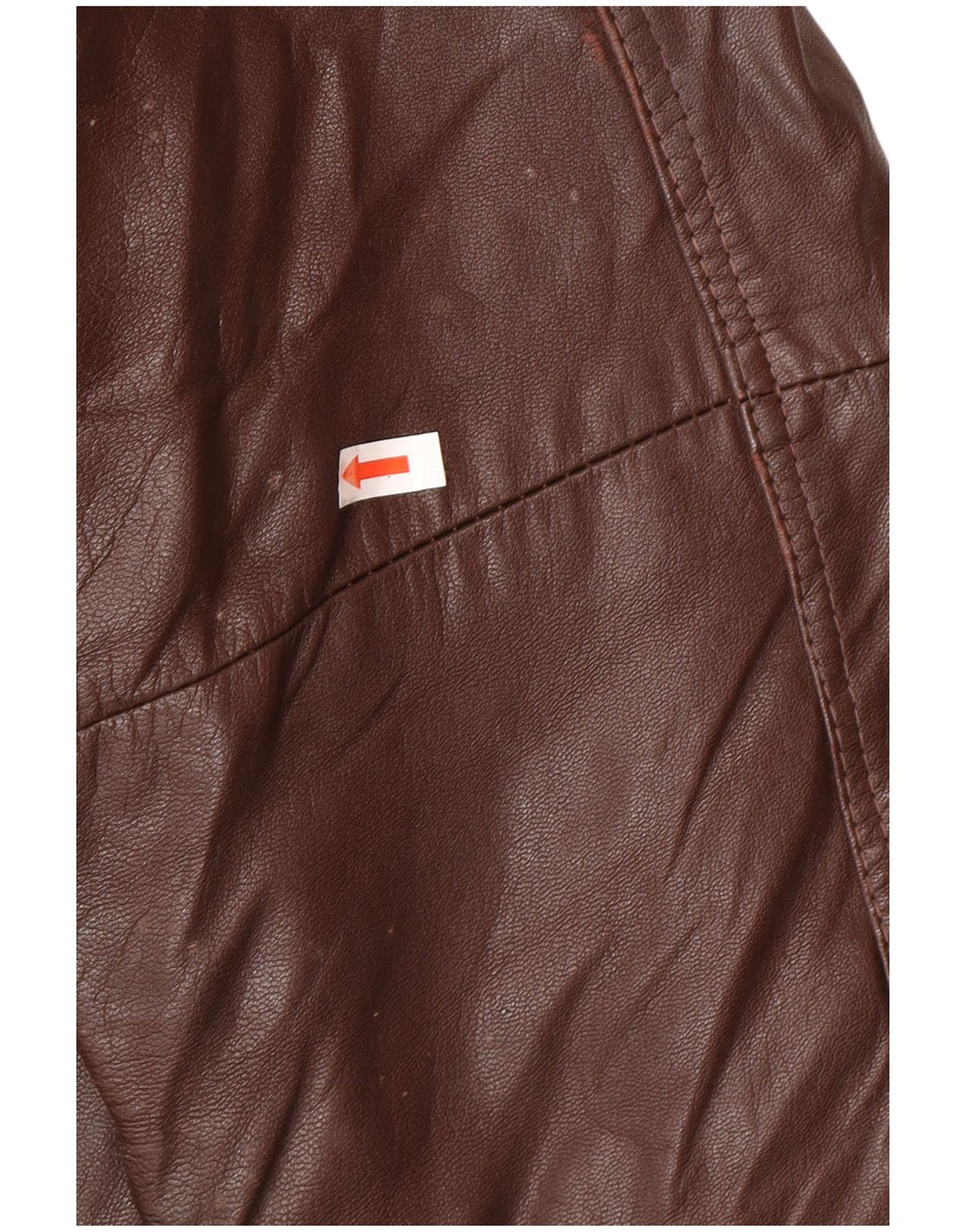 Giacca in pelle vintage da uomo IT 52 XL Marrone