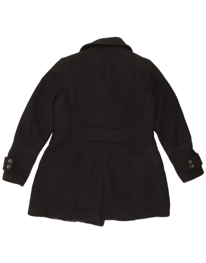 Cappotto da marinaio da donna Marks & Spencer UK 14 grande poliestere nero