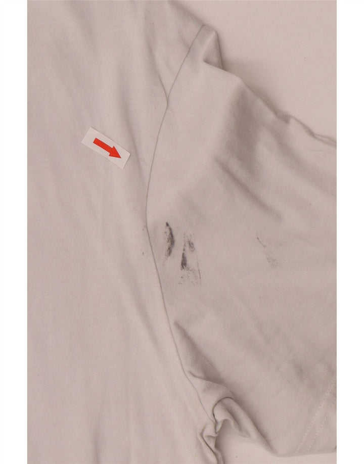 T-shirt grafica da uomo Adidas Top in cotone bianco medio
