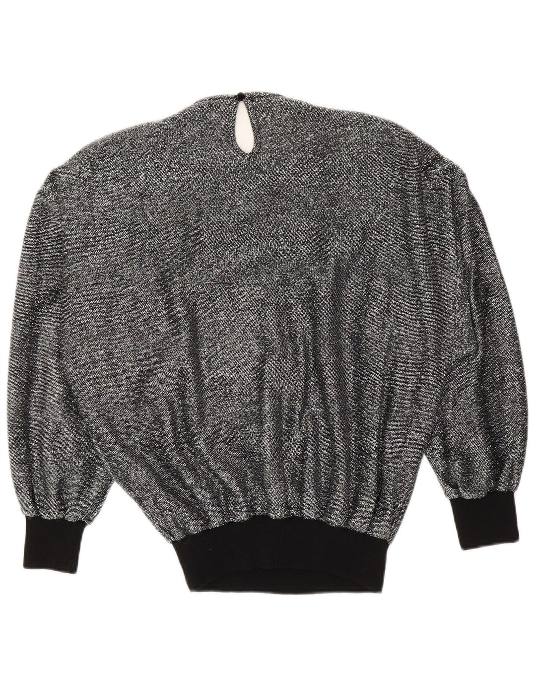 Top camicetta da donna vintage UK 16 grande argento