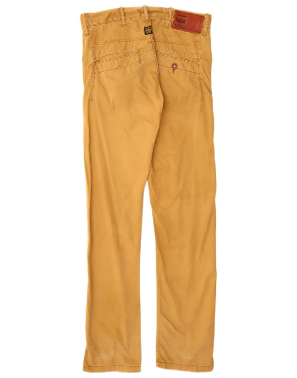 Pantaloni chino slim da uomo G-Star W31 L32 in cotone giallo