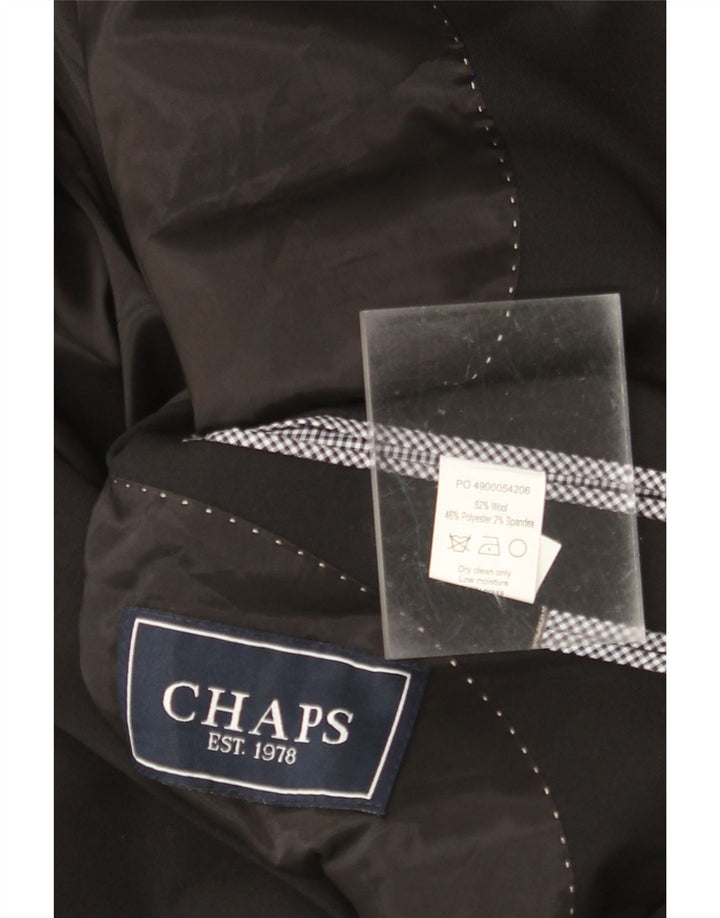 Giacca blazer da uomo a 2 bottoni CHAPS UK 38 lana nera media