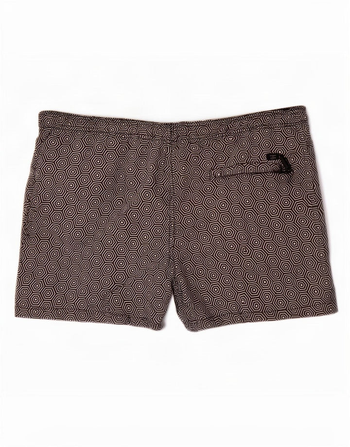 Pantaloncini da bagno da uomo Superdry XL poliestere geometrico nero