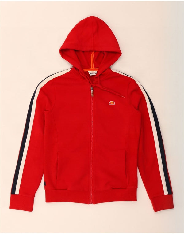 Maglione con cappuccio e zip oversize da donna Ellesse UK 10 Small Red Colourblock