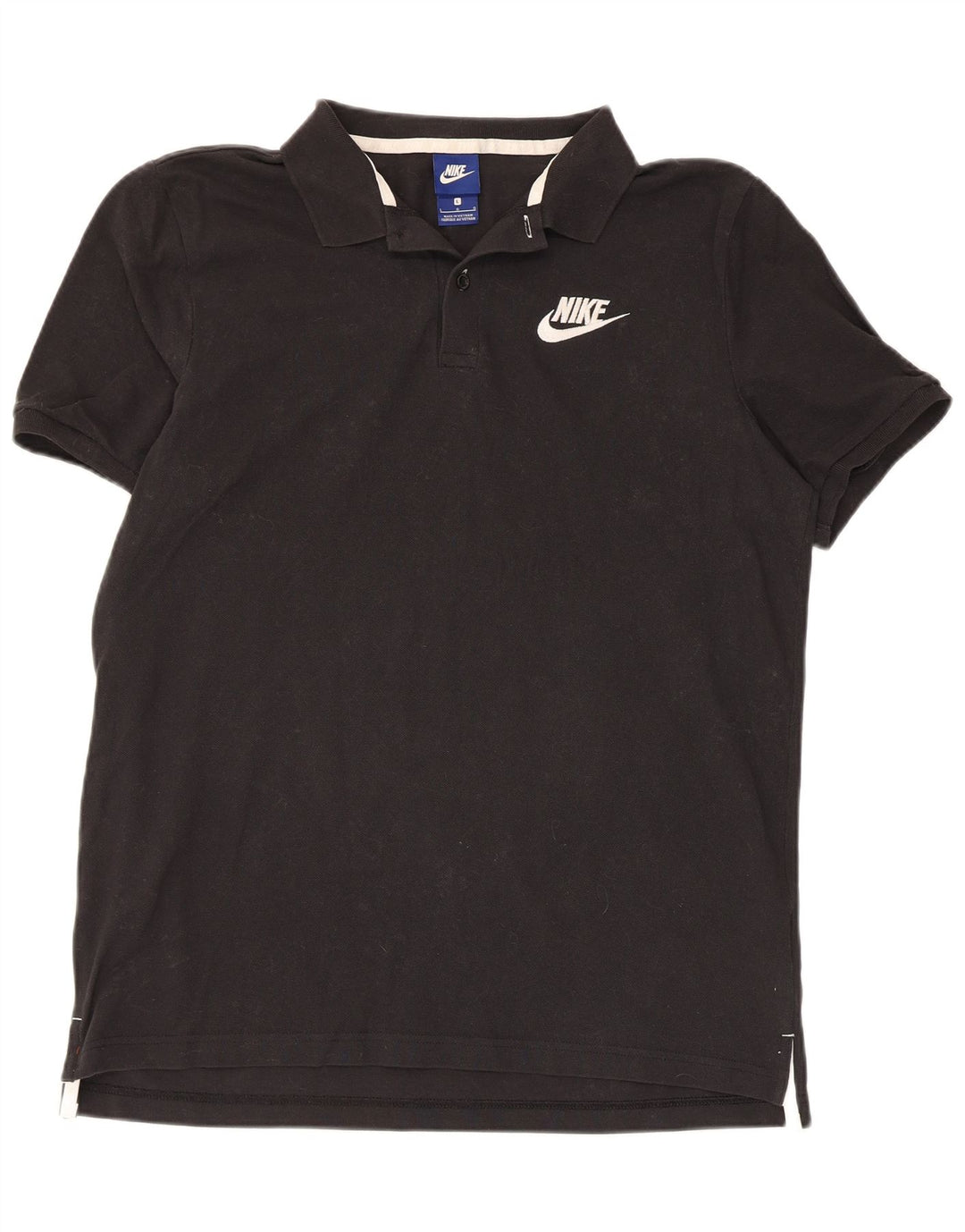Polo Nike da uomo grande in cotone nero