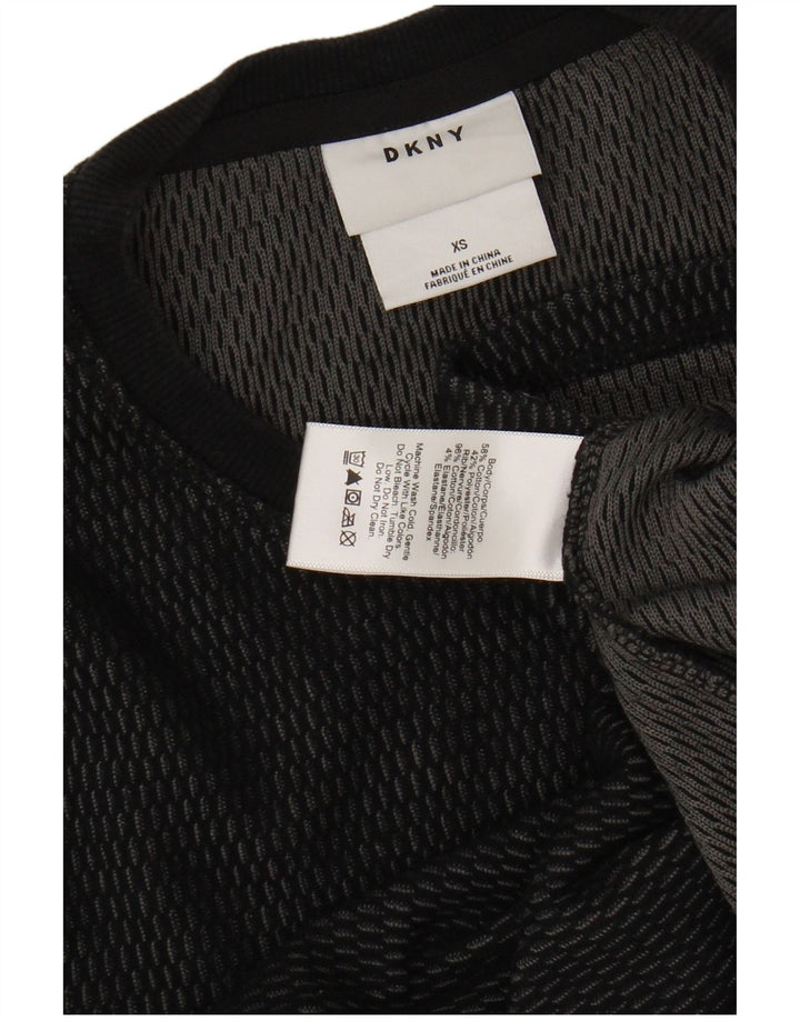Maglia DKNY da uomo a maniche lunghe XS in cotone nero
