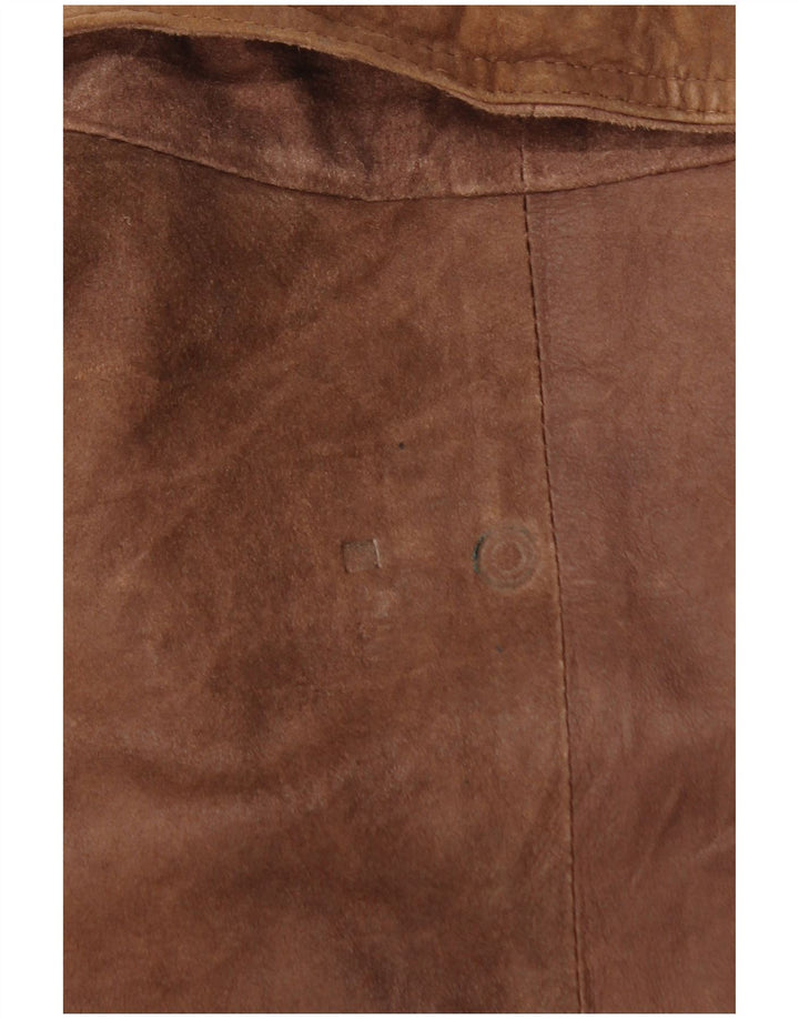Bomber Morena da uomo in pelle scamosciata IT 52 XL in pelle marrone