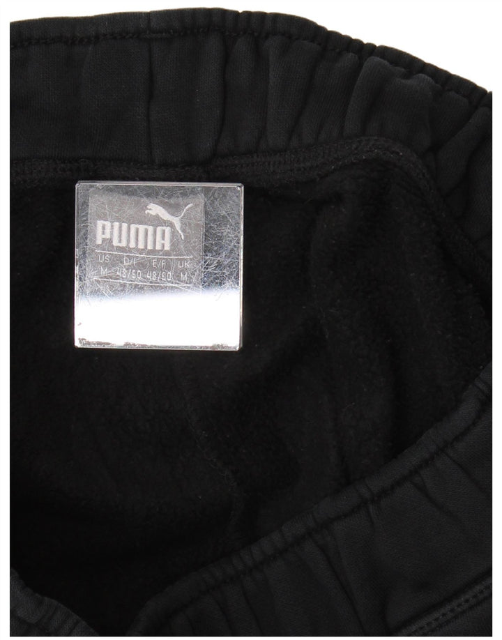 PUMA Mens Tracksuit Trousers Joggers Medium  Black Cotton