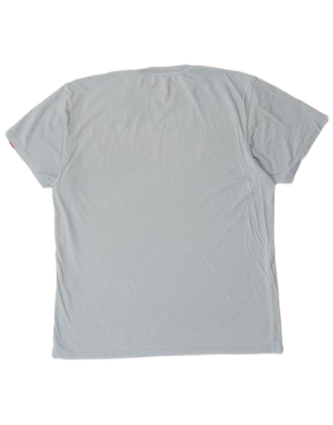 T-shirt grafica da uomo Vans grande in cotone blu