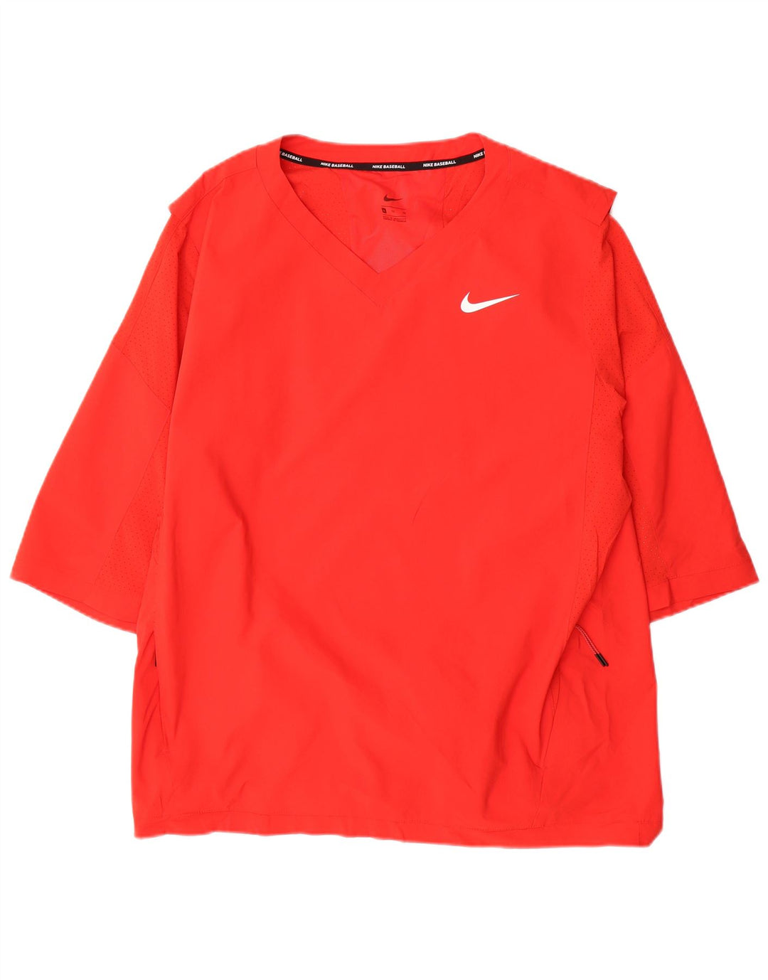 Maglia da baseball da uomo Nike manica a 3/4 XL rossa in poliestere