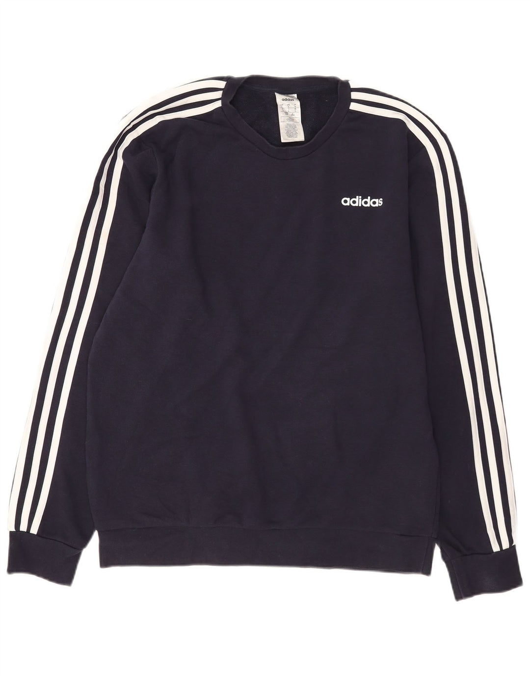 Felpa da uomo Adidas Maglione grande blu navy in cotone
