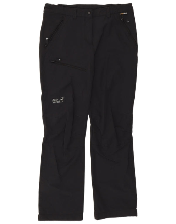 JACK WOLFSKIN Pantaloni cargo da escursionismo da donna UK 14/16 Large W34 L30 Nero
