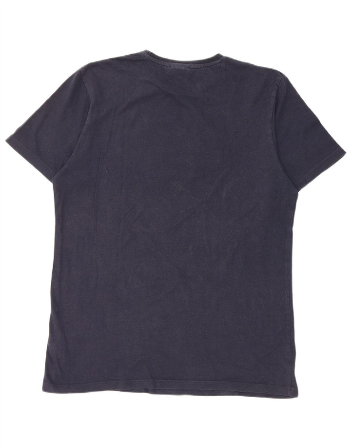 T-shirt grafica da uomo Ellesse Italia Top in cotone blu navy medio