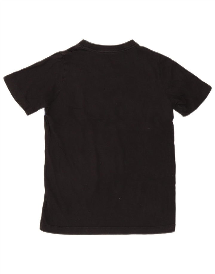 T-shirt grafica da ragazzo Nike Top 10-11 anni cotone geometrico nero medio