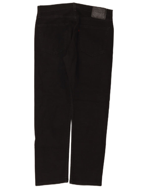 Levi's Uomo 502 Jeans affusolati W32 L30 Cotone Nero