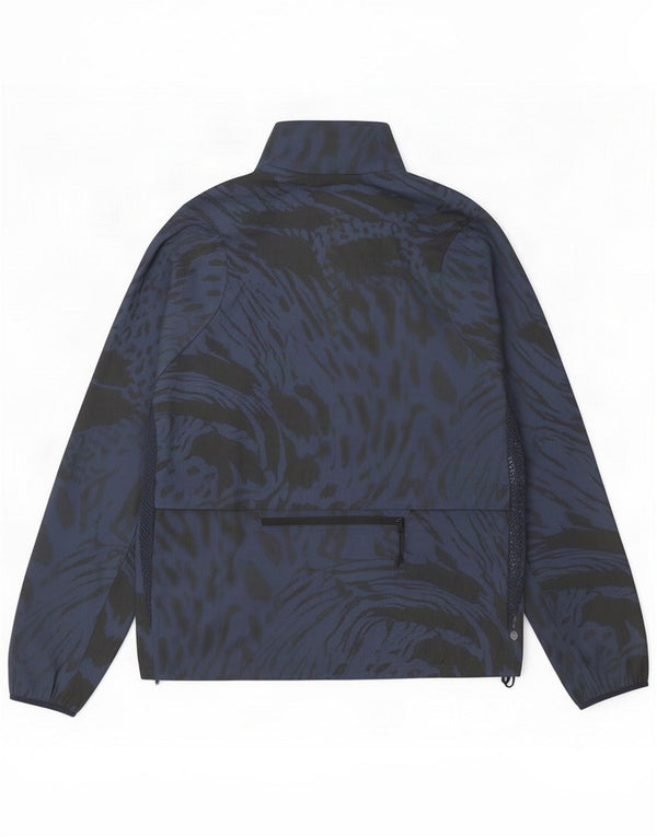 Giacca da ginnastica da donna con motivo astratto Adidas UK 8/10 Small Blu Navy