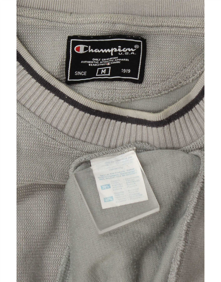 Felpa da uomo Champion in cotone grigio medio