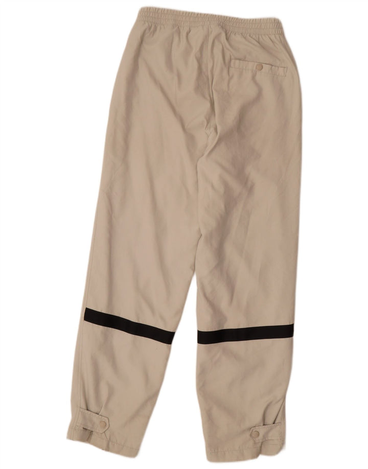 NIKE Pantaloni dritti da uomo con giacca a vento piccoli W29 L30 Beige Colourblock