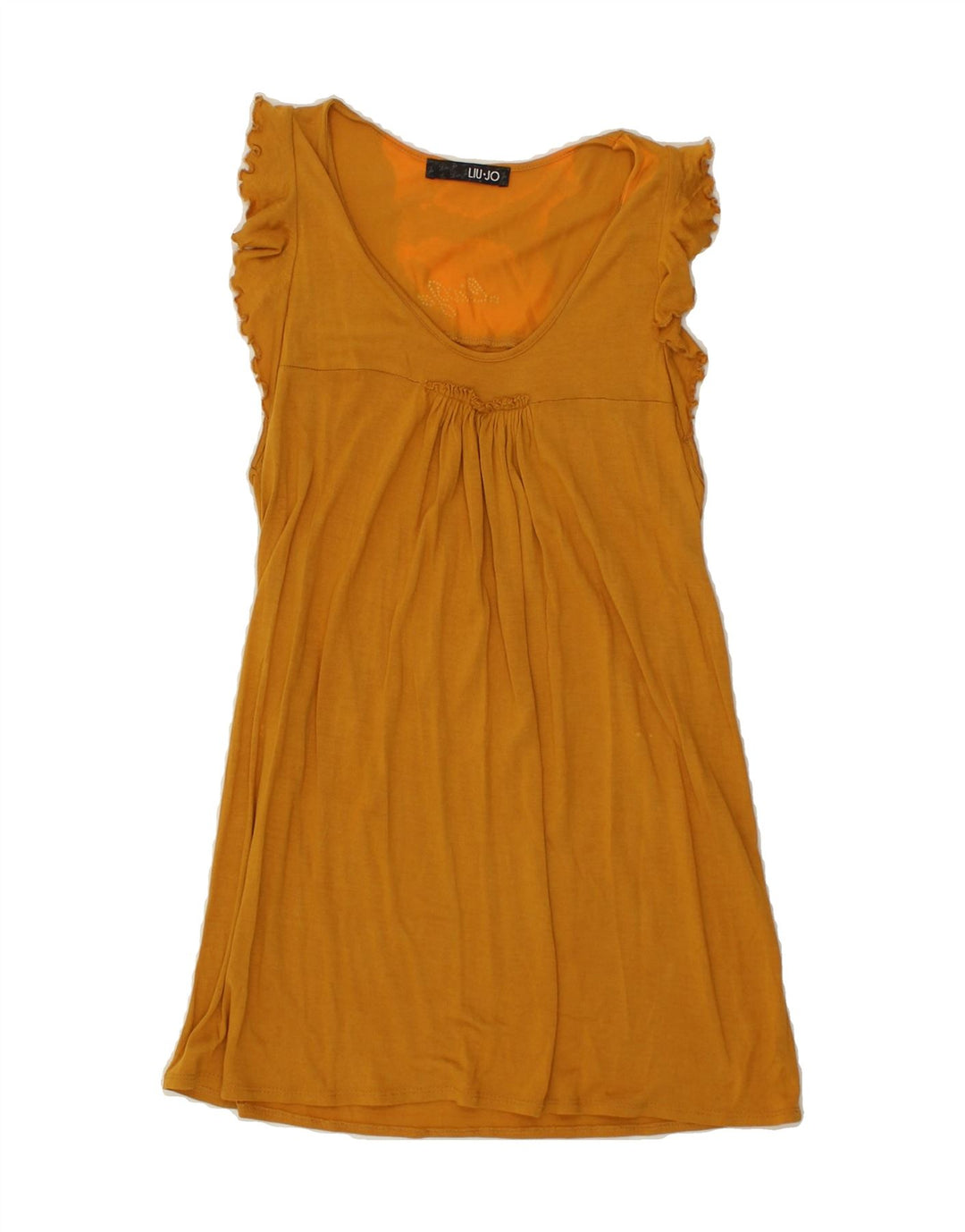 LIU JO Womens A-Line Dress IT 42 Medium Yellow | Vintage Liu Jo | Thrift | Second-Hand Liu Jo | Used Clothing | Messina Hembry 