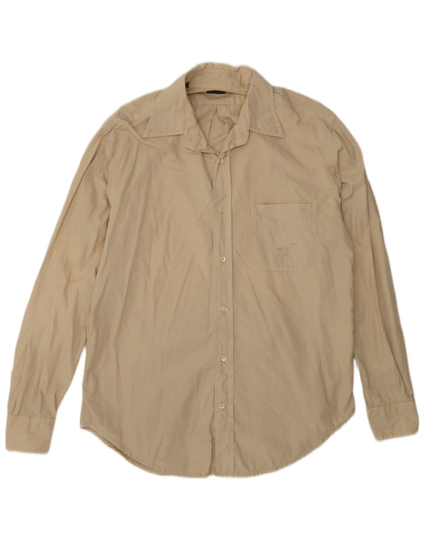Camicia da uomo Henry Cottons taglia 40 cotone beige medio