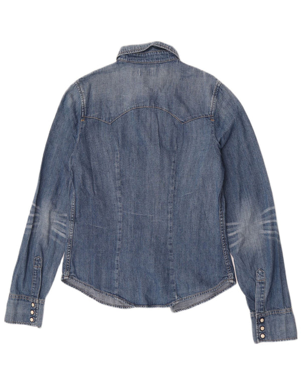 Camicia Jeans Bambina Levi's 15-16 Anni Large Blu Cotone