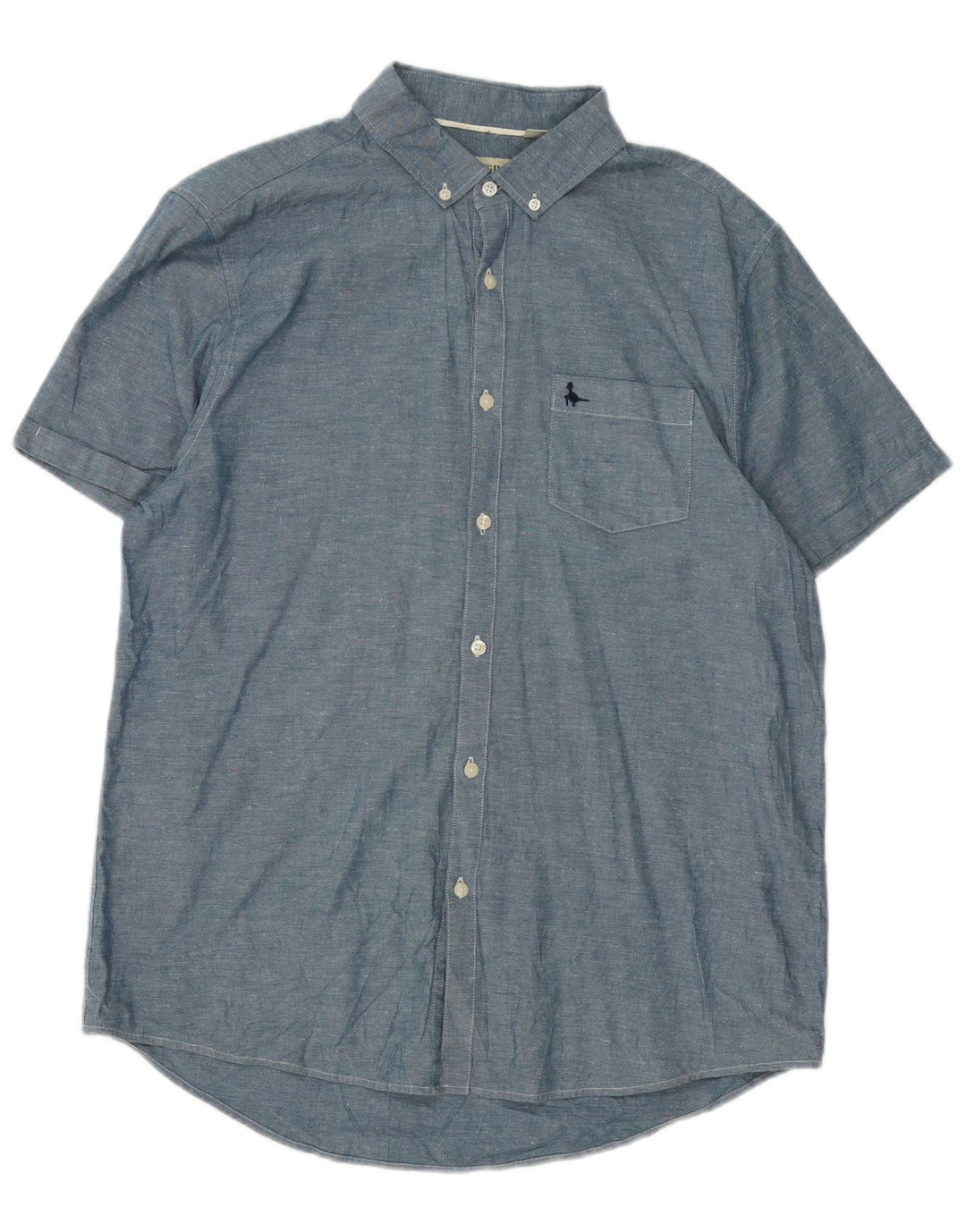Camicia a maniche corte da uomo Jack Wills grande in cotone blu